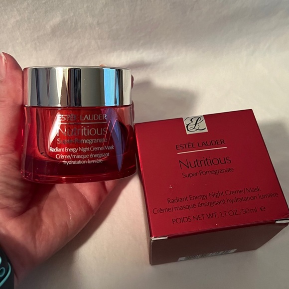 ♥️NIB♥️ESTEE LAUDER Nutritious Super Pomegranate Radiant Energy Night Crème/Mask - Picture 3 of 10